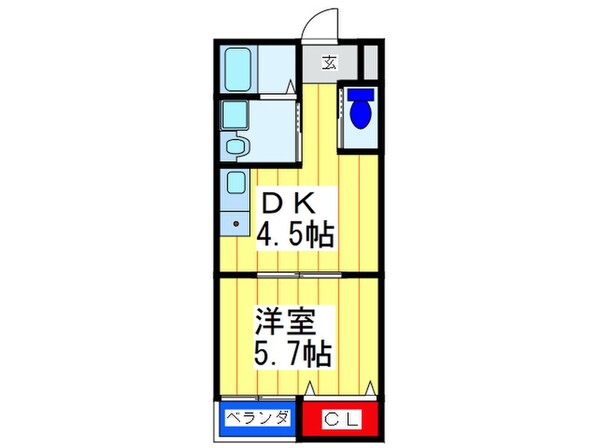 サンコート勝山の物件間取画像